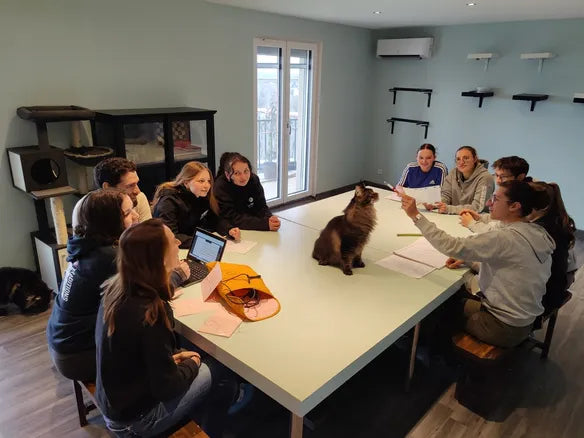 Accueil des lycéens des Combrailles chez Volcagriffes